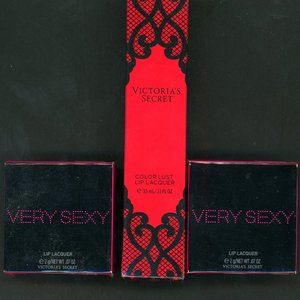 Lot of 3) victoria's secret lip lacquer very sexy Aroused After Hours Risky